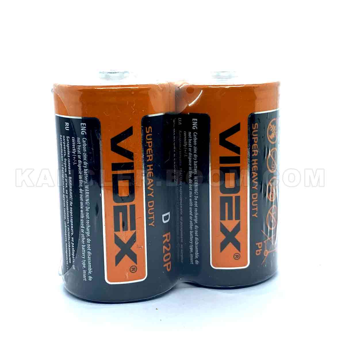 Батарейка Videx D R20P 1.5V 1шт