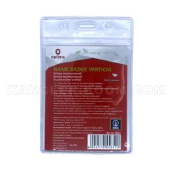 Бейдж вертикальний Optima 75x95мм 45612