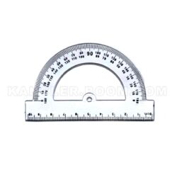Транспортир 10 см "Барвінок" пластиковий прозорий арт. 9-603