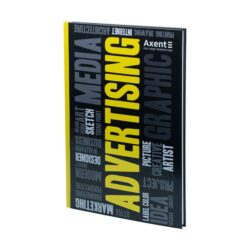 Книга записна А4, 80 аркушів, білий аркуш у клітинку Axent