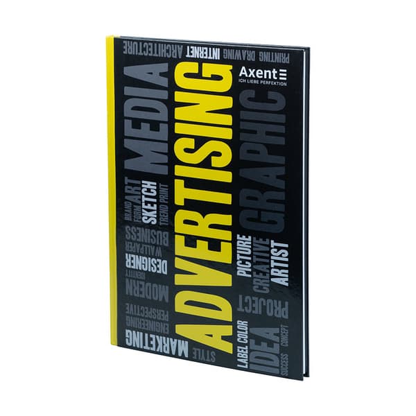 Книга записна А4, 80 аркушів, білий аркуш у клітинку Axent
