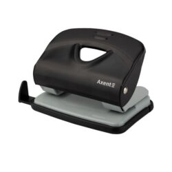 Діркопробивач для паперу Axent Exact-2 3920-A, металевий, 20 аркушів, чорний