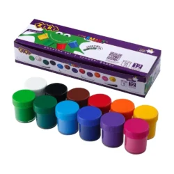 Фарби гуашеві 12 кольорів ZiBi