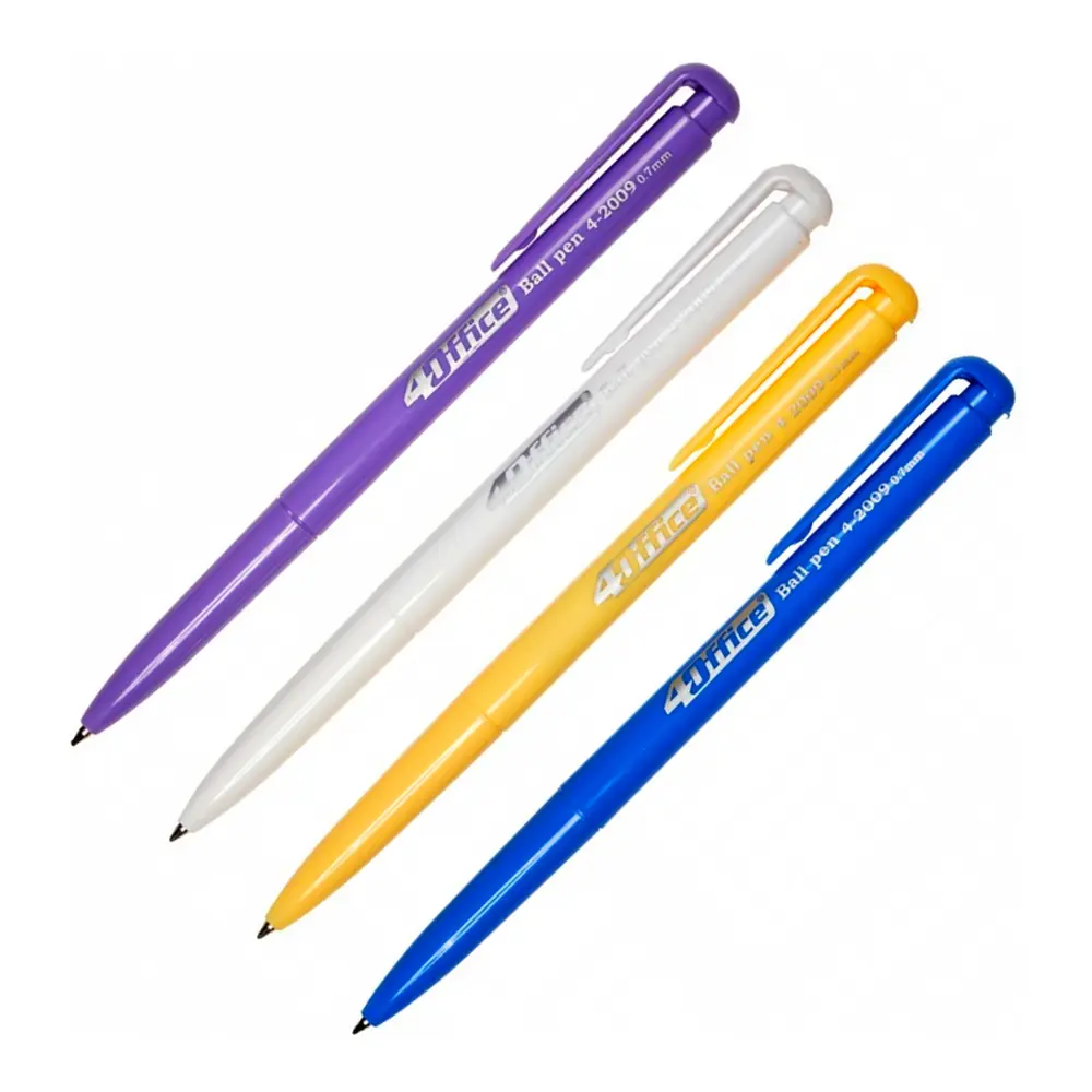 Ручка кулькова автоматична синя 4Office 4-2009