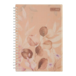 Зошит для записів на спіралі А5 80арк персиковий